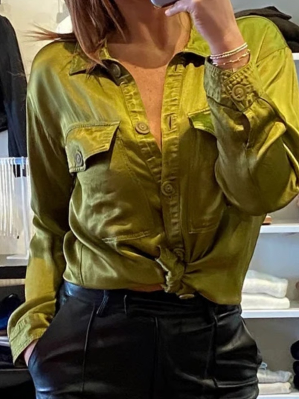 Nation Delaney Dressed Up Shirt Olive